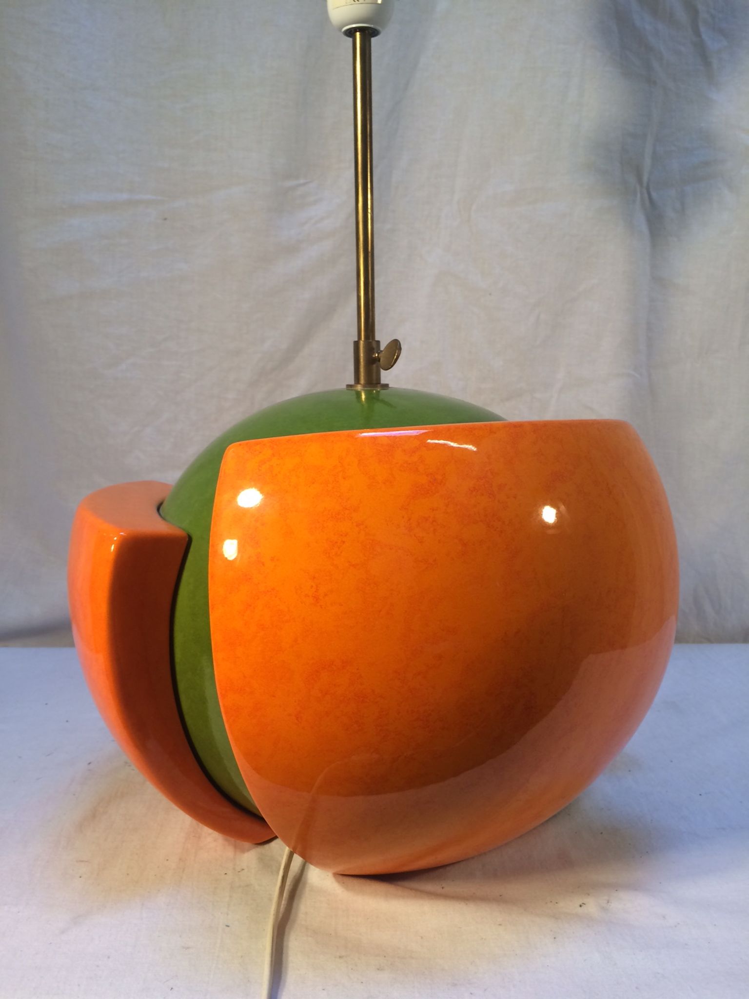 Vintage lamp "Laurence" ball format by François Chatain for Roche Bobois - 80s