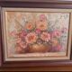 Oil on canvas "Roses" – HELMAN – Vintage Impasto with knife