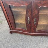 Napoleon III style mahogany display cabinet