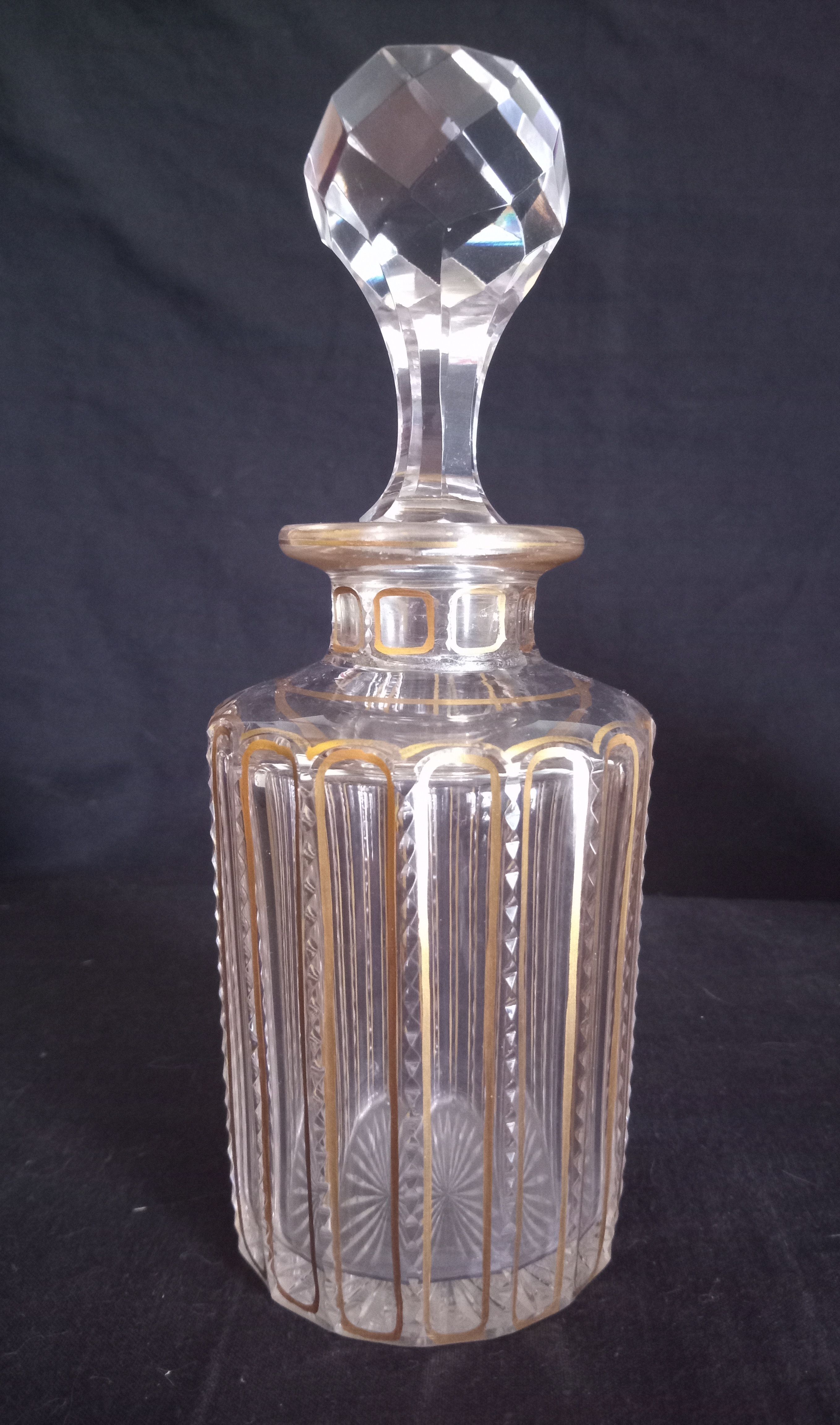 Ensemble de toilette en cristal de Baccarat modèle cannelures (avant 1936)