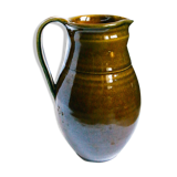 Pitcher of sandstone glaze degraded with chestnut and ochre