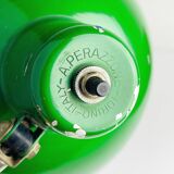 Industrial green metal desk lamp by A. Perazzone Torino, Italy, 1960s.