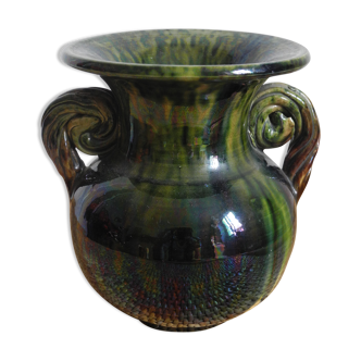Vallauris Vallis Aurea vintage decoration ceramic vase