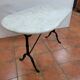 Bistro table marble top, 120×60cms