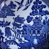 6 Willow blue English porcelain bowls