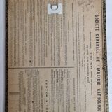 Original engraving of the early nineteenth century, Bearded with blue throat after Jacques Barraband (1806)