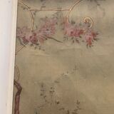 Painting on canvas has decoration of a scene in the Antique Decorative panel nineteenth century