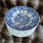 12 antique flat plates Lunéville KG
