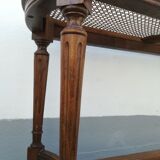 Piano bench in caning