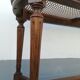 Piano bench in caning