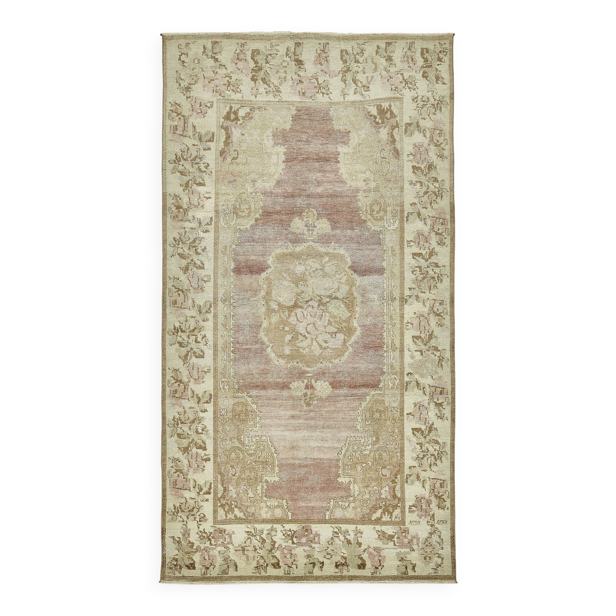 Turkish Vintage Anatolian Rug 142 cm x 255 cm