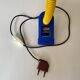 Articulated Memphis style clamp lamp