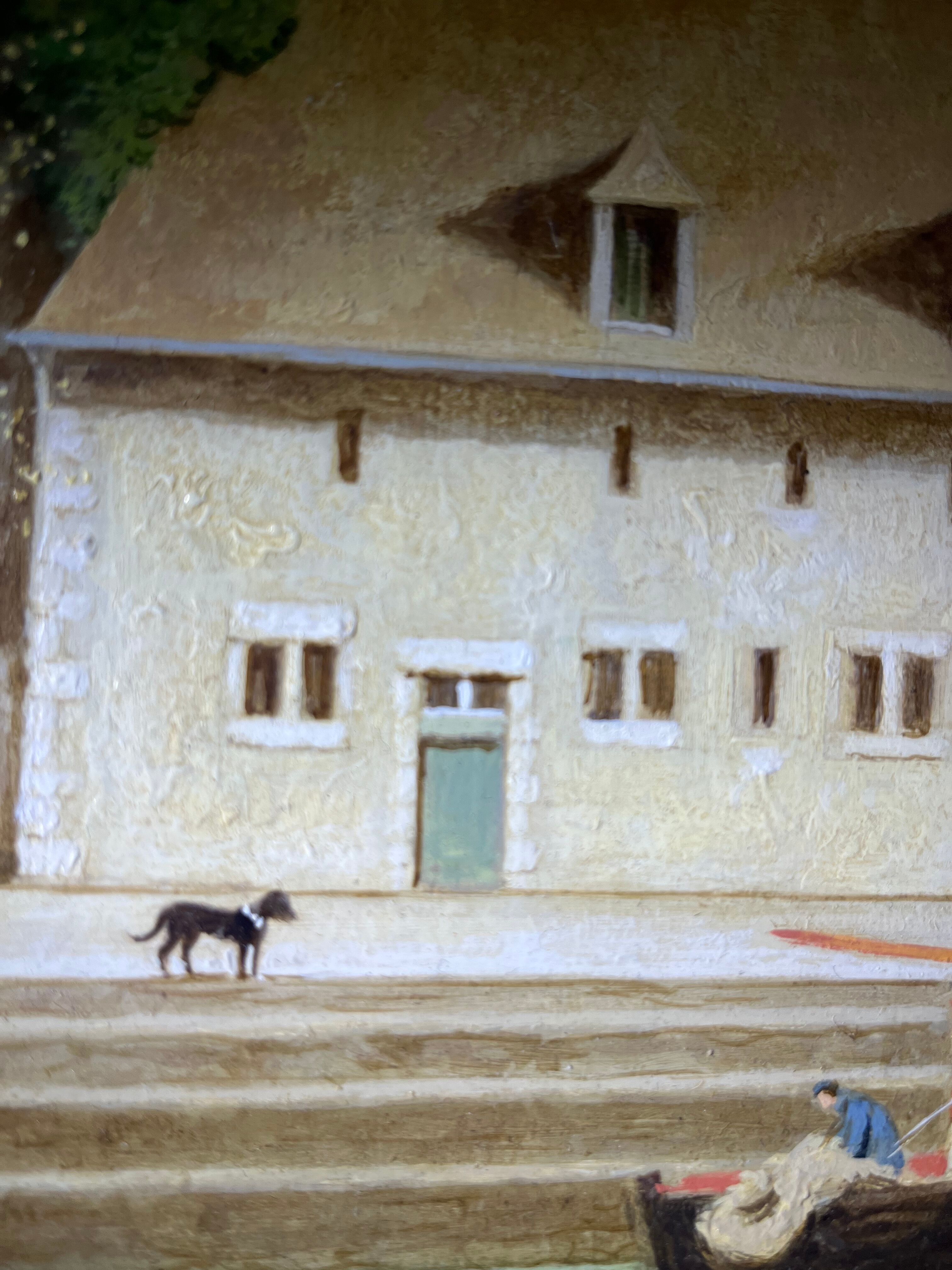 Painting by Pierre Bazire, honfleur