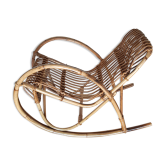 Child rocking chair in rattan