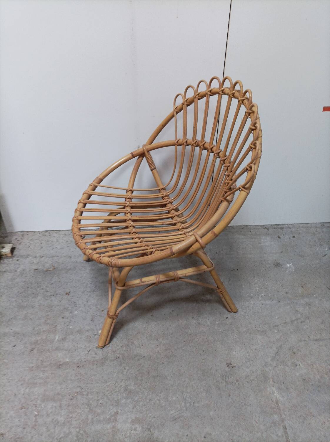 Rattan armchair