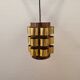 Danish hanging lamp from the 70s, in thin cut metal.