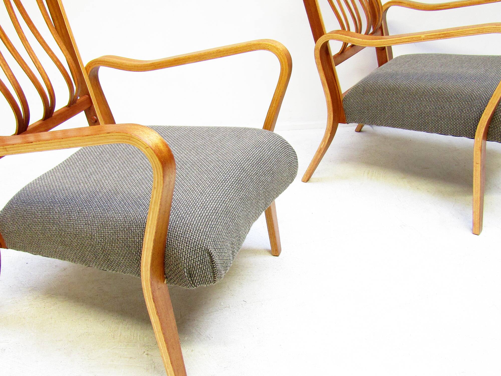 Two 1950s "Linden" Lounge Chairs in Teak by G A Jenkins