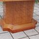 Art Deco table in moiré mahogany from the 1930s.