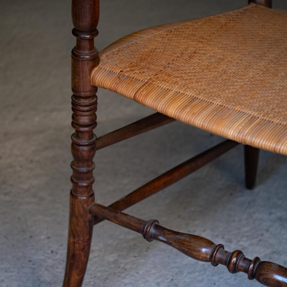 Vintage Chiavarina chair with armrests, 1950s
