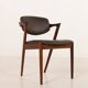 Kai Kristiansen rosewood chair  #42 in aniline leather, 1960s