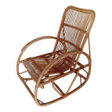 Rattan rocking chair from the 60s