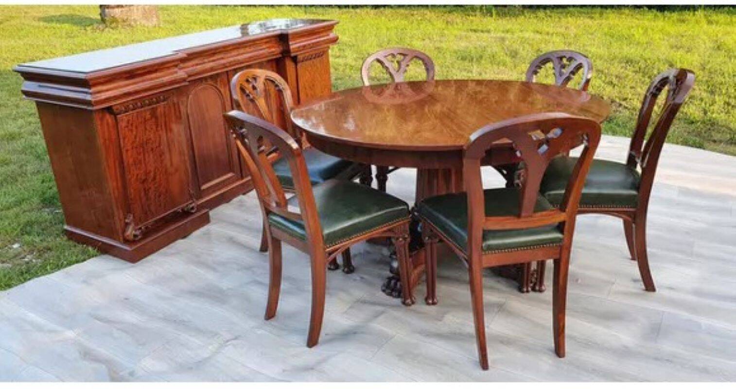 Victorian Enfilade in Cuban Mahogany, 19th Century