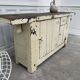 Small 1900 workbench with beautiful light patina