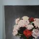 Painting Bouquet, still life, signed Marlier