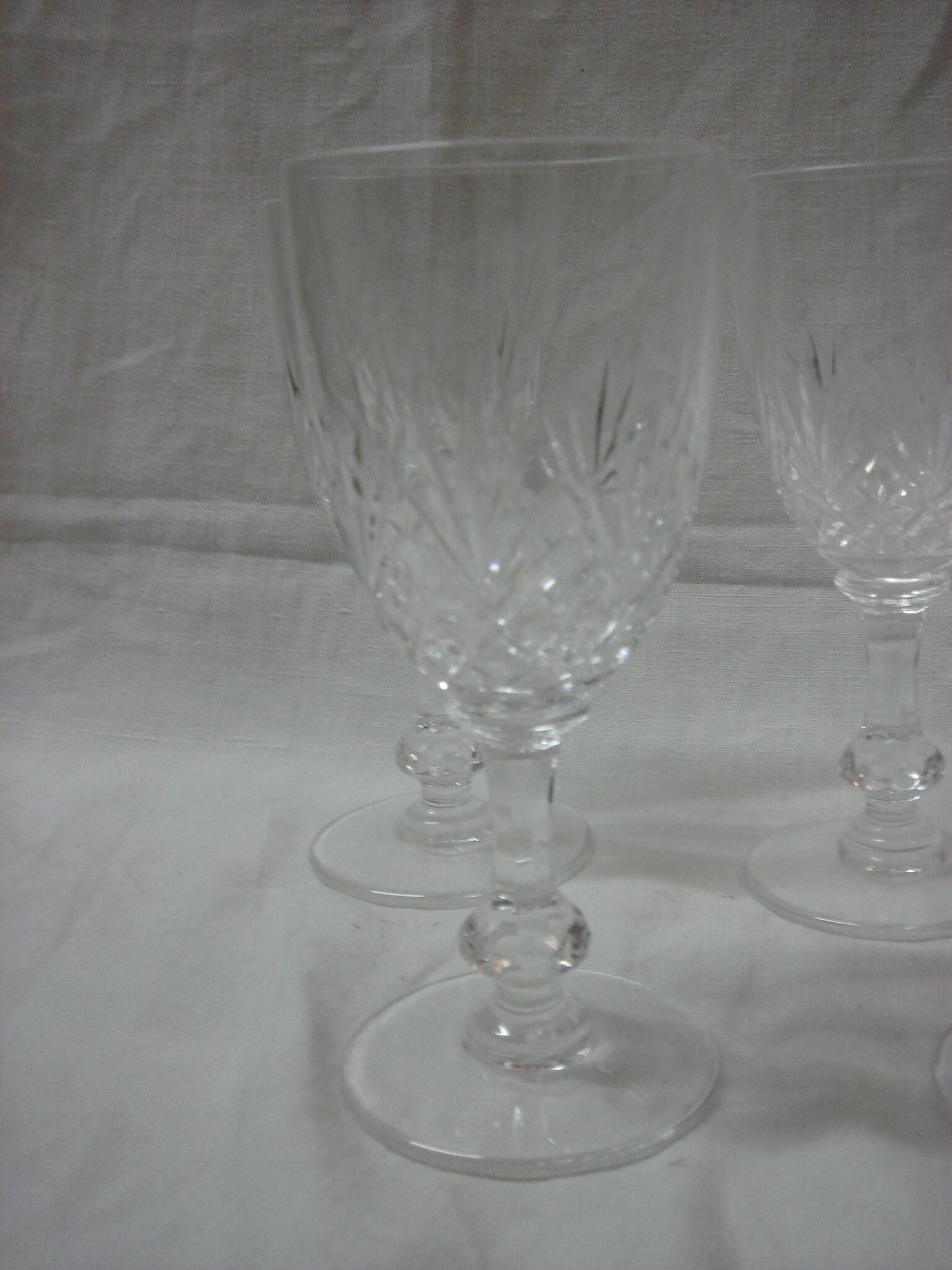 Set of 8 St Louis crystal glasses, Massenet model 1895-1930
