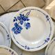 set of 8 St Amand dessert plates Gilbert model 50s