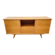 Sideboard very buffet type Scandinavian in raw pear wood 1950.