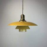 1928/29 Poul Henningsen pendant with yellow shades model 3/2,5