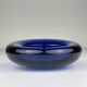 Blue glass ashtray by Per Lütken for Holmegaard, Denmark, 1962