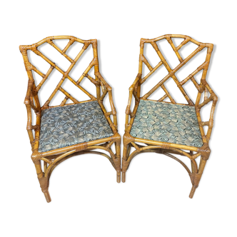 Rattan armchair