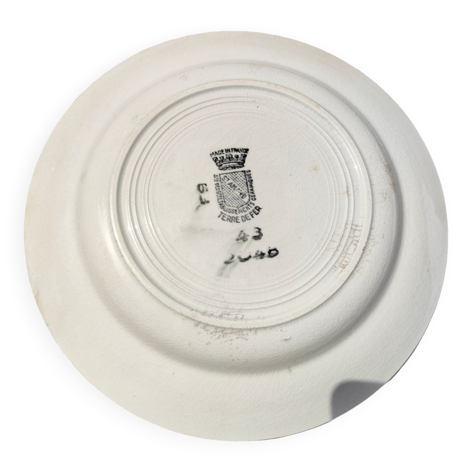 Saint Amand opaque porcelain plates