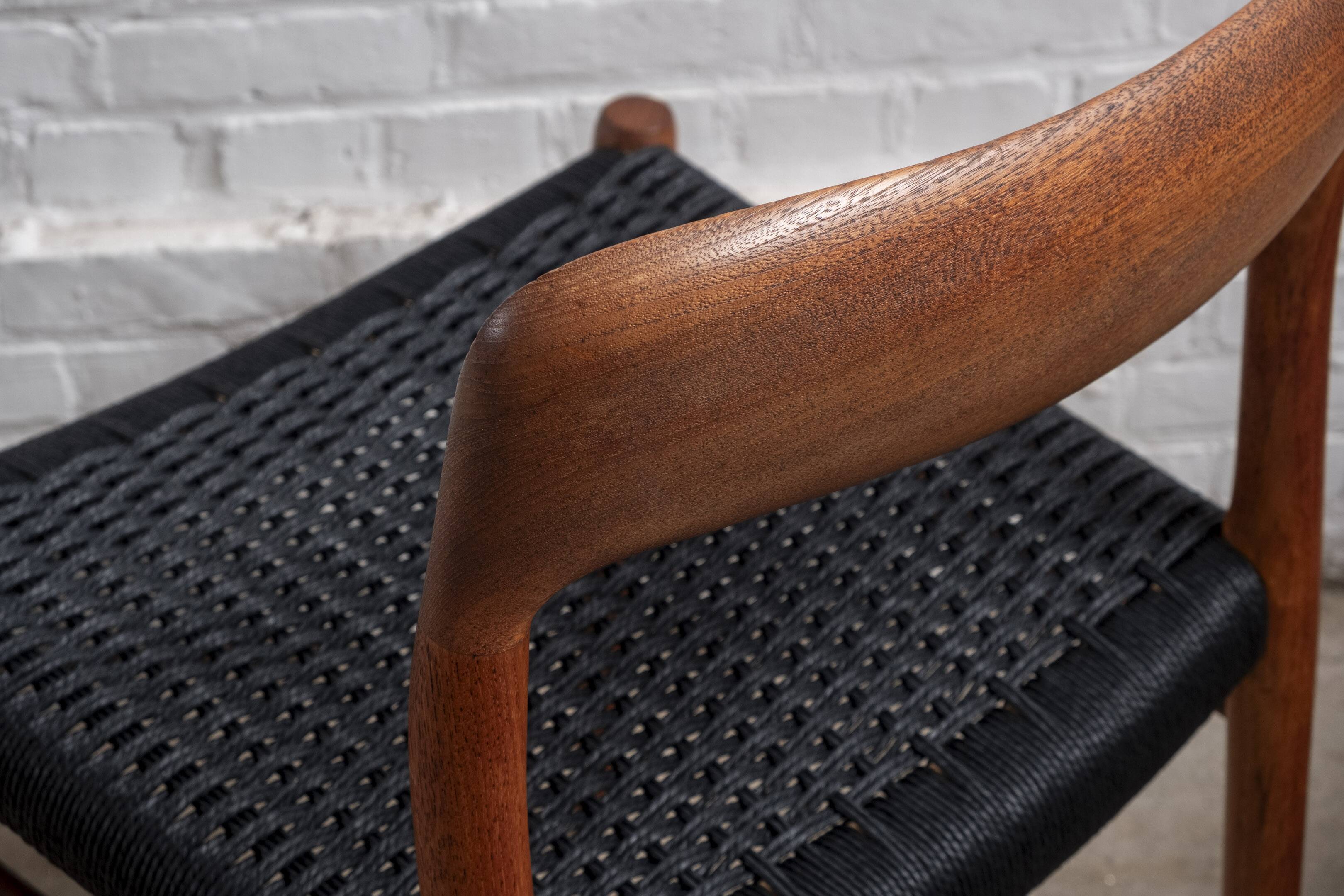 4x Niels Otto Møller Model 75 Teak Chair, 1960s Denmark