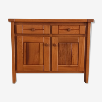 Elm sideboard Maison Regain, 80's