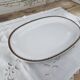 Grand plat ovale porcelaine Winterling Bavaria décor frise dorée Excelsior