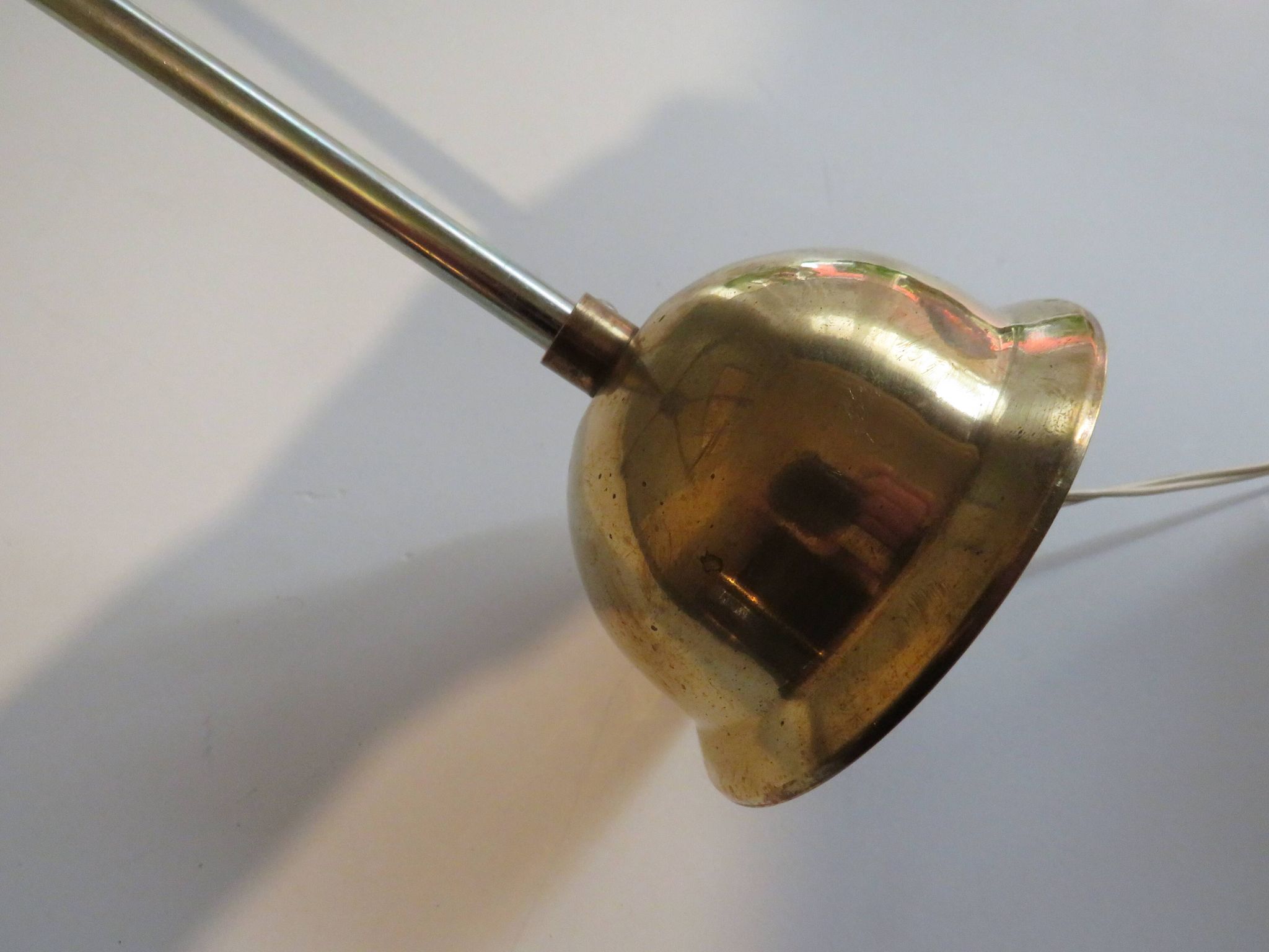 Lustre, teck et verre gravé, 1950 Italie