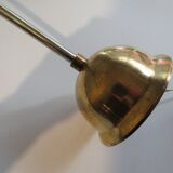 Chandelier, teak and engraved glass, 1950 Italy