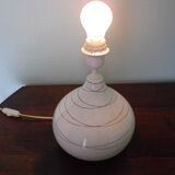 Enamelled ceramic lamp foot