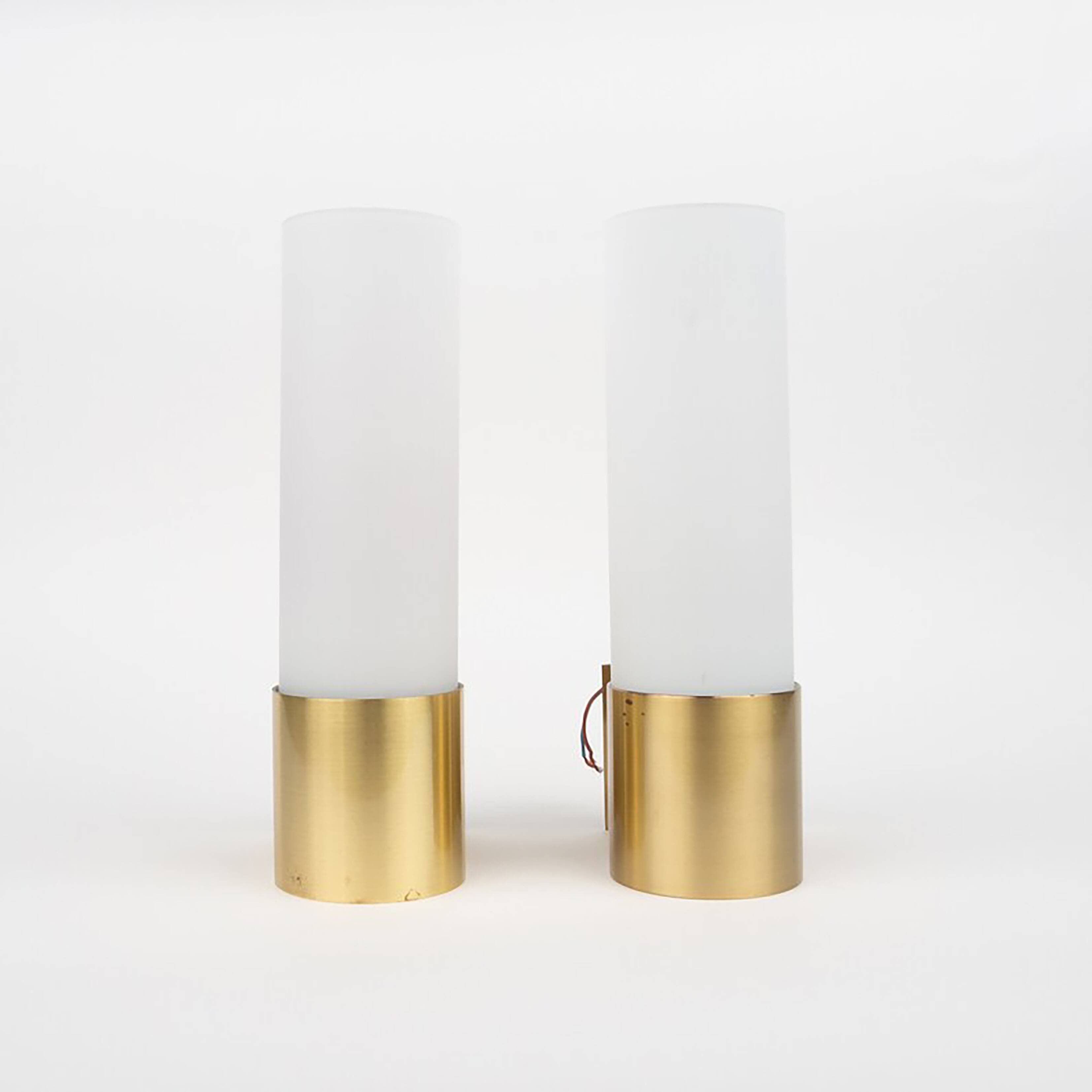 Pair of vintage wall lamps Bo by Jorgen Bo, Fog og Morup, 1960s