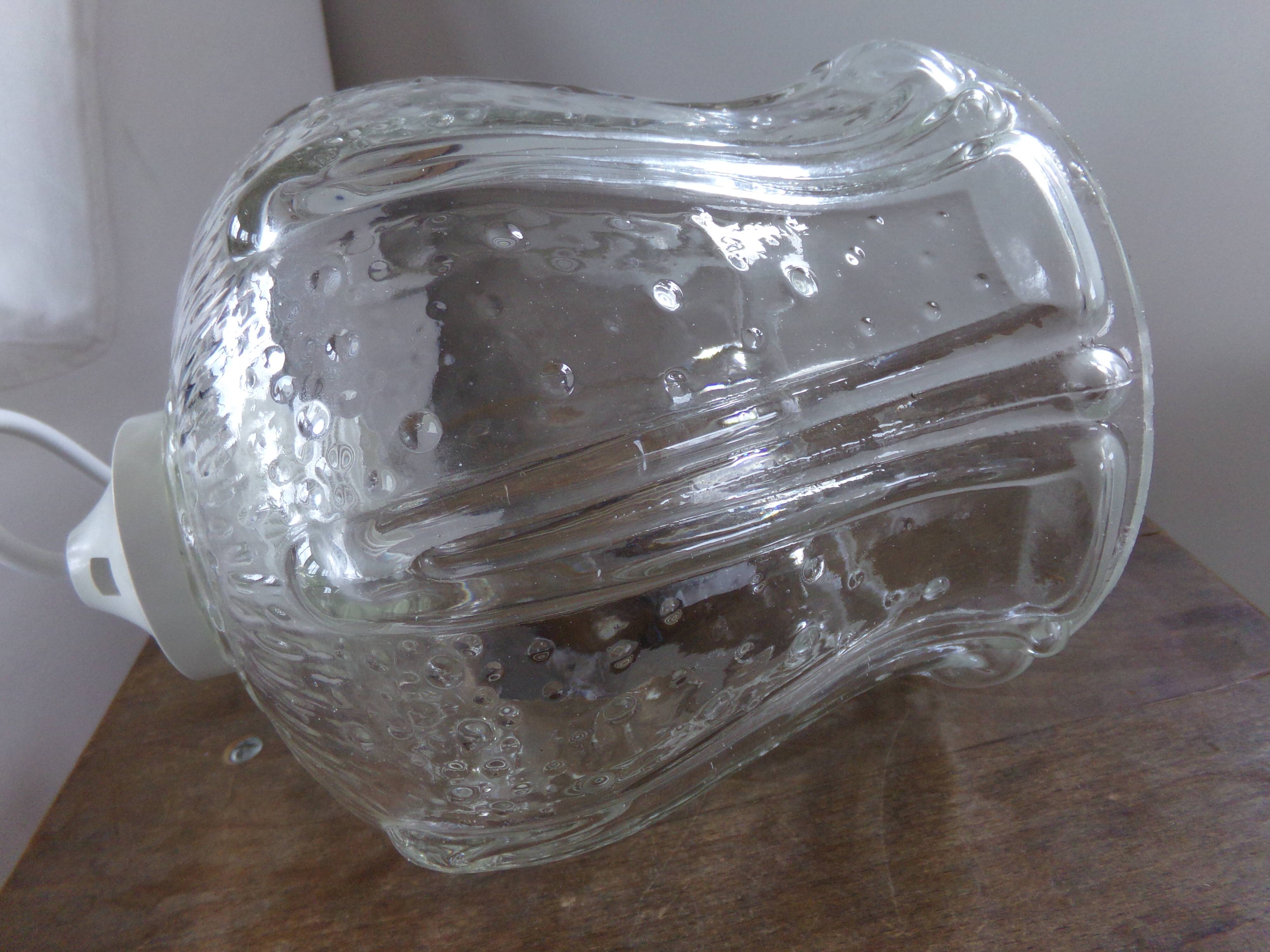 Glass hanging lamp