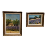 Paintings, oil on canvas "Lavender"