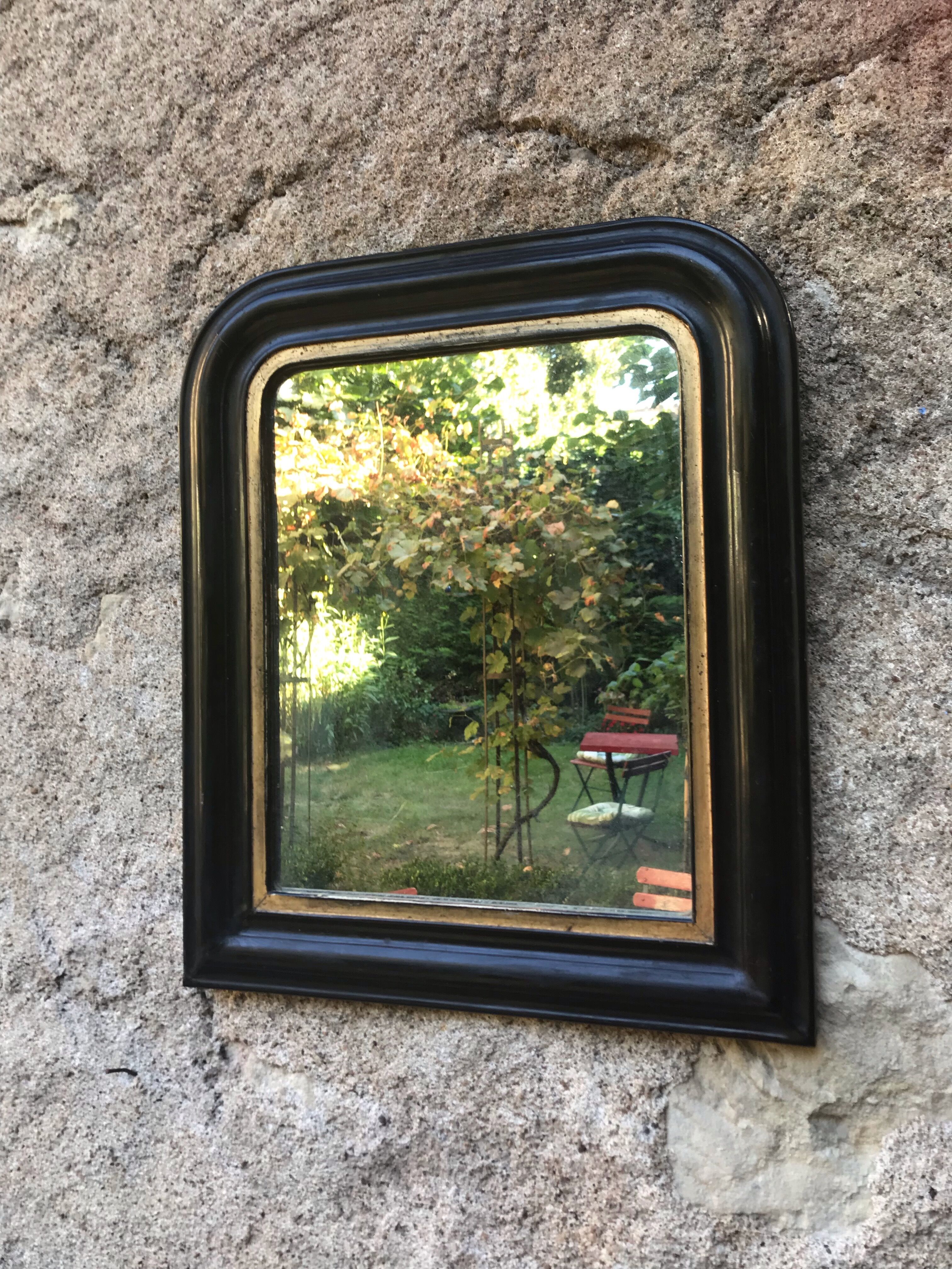 Napoleon III mirror 39.5 x 33.5 cm