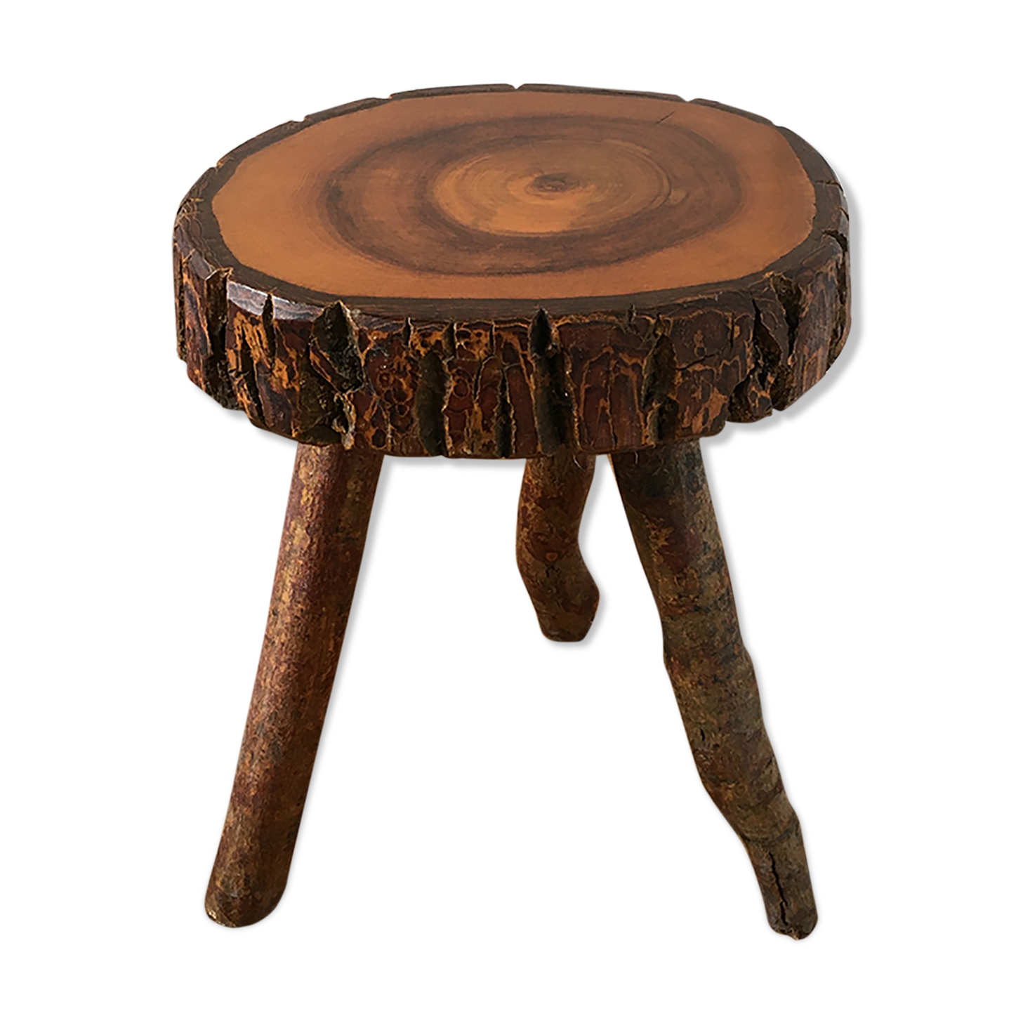 Brutalist tripod stool