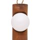 Temde Brutalist solid Pine Hang or Table lamp 1960s Swiss