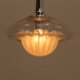 Vintage glass hanging lamp by Peill & Putzler, 1960