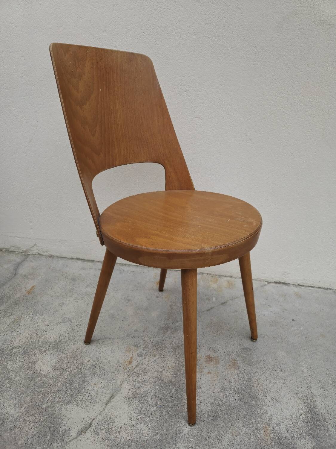 Baumann chair, "Mondor" model, vintage bistro, 1950s
