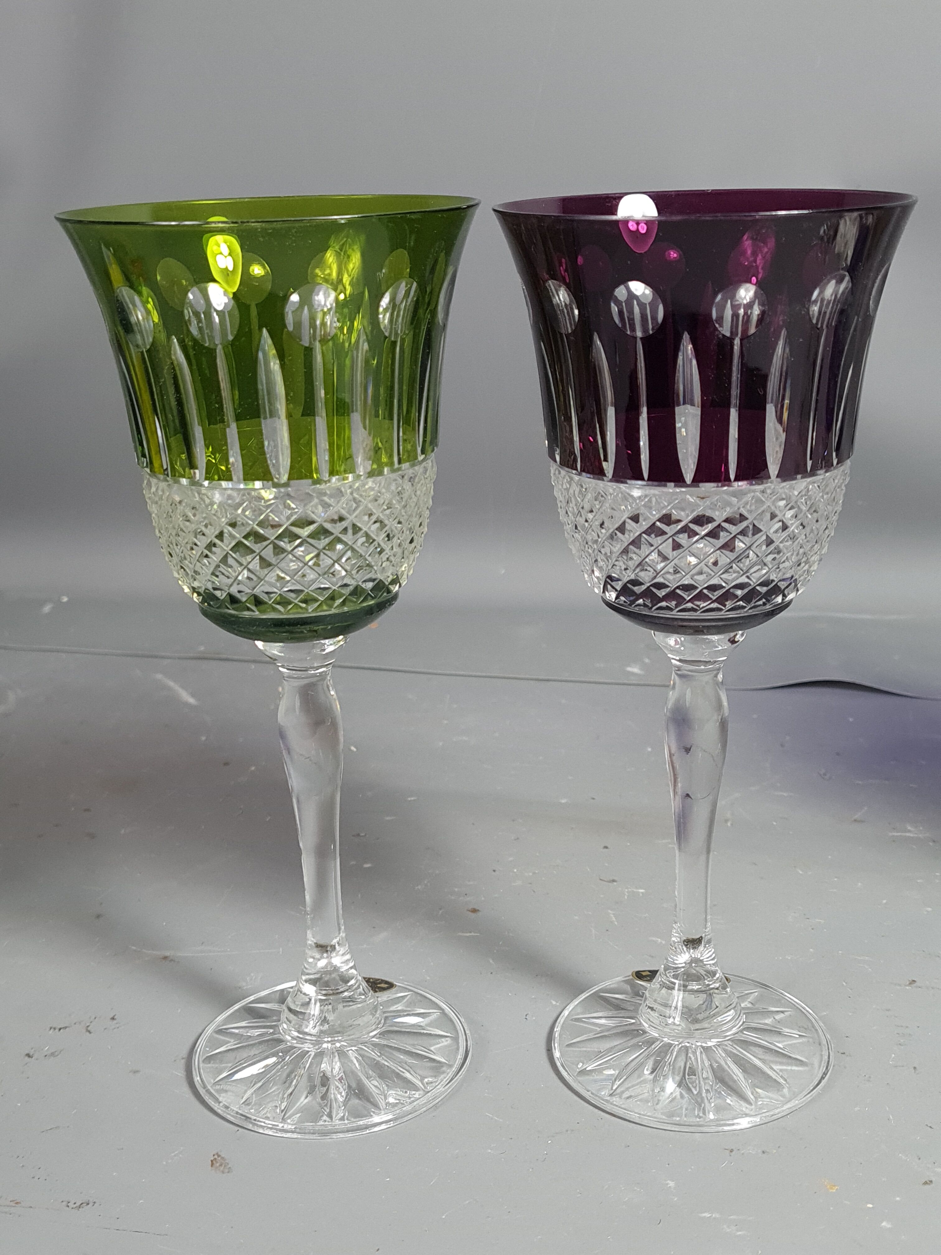 6 verres à vin du Rhin Cristallerie de Lorraine modèle Tomy + boite d'origine SB